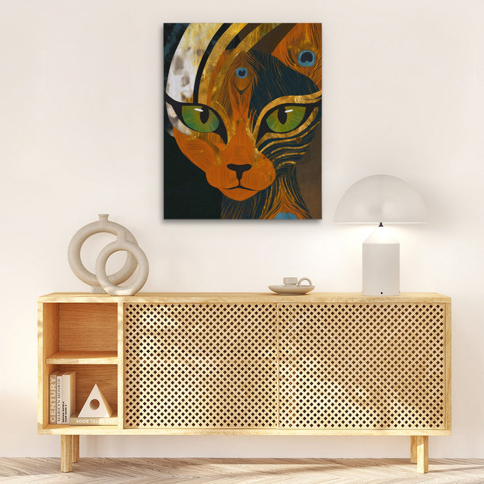 Peacock Maned Lion - Luxury Wall Art