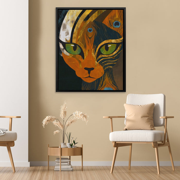 Peacock Maned Lion - Luxury Wall Art