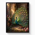 Peacock Rose Terrace — peacock rose terrace white studio framed black