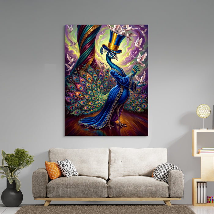 Peacock's Grand Illusion — peacock's grand illusion sq boring room 1port flush print