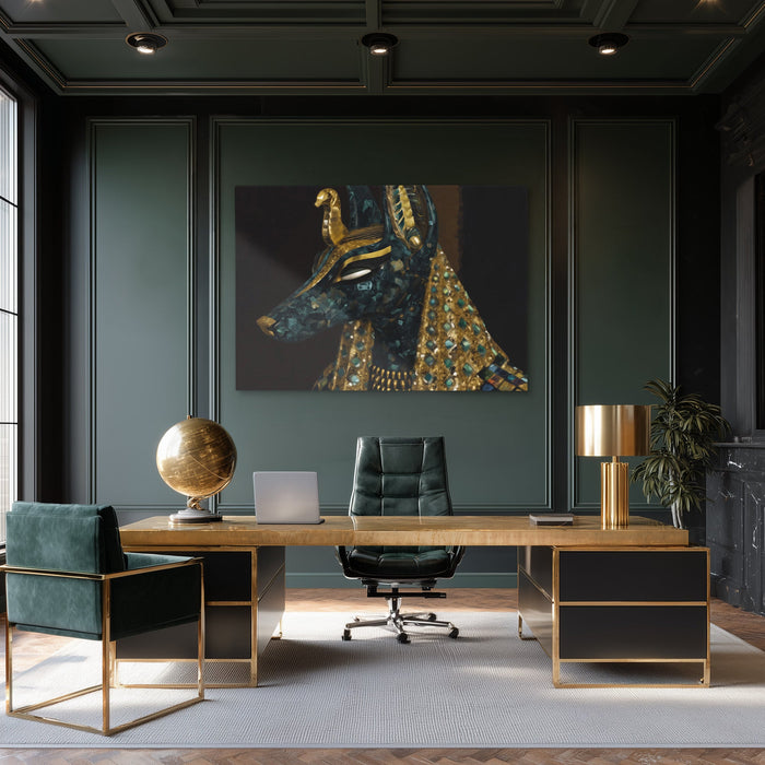Pharaohs Golden Throne - Luxury Wall Art