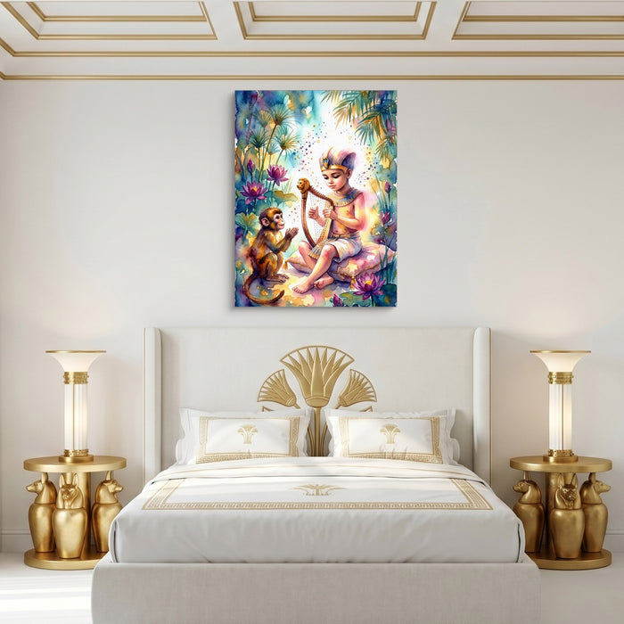 Pharaoh's Harp — pharaoh's harp sq egyptian isis room 1port flush print