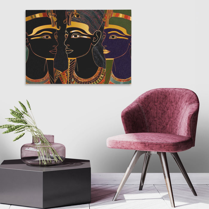 Pharaohs of Eternal Gold - Luxury Wall Art