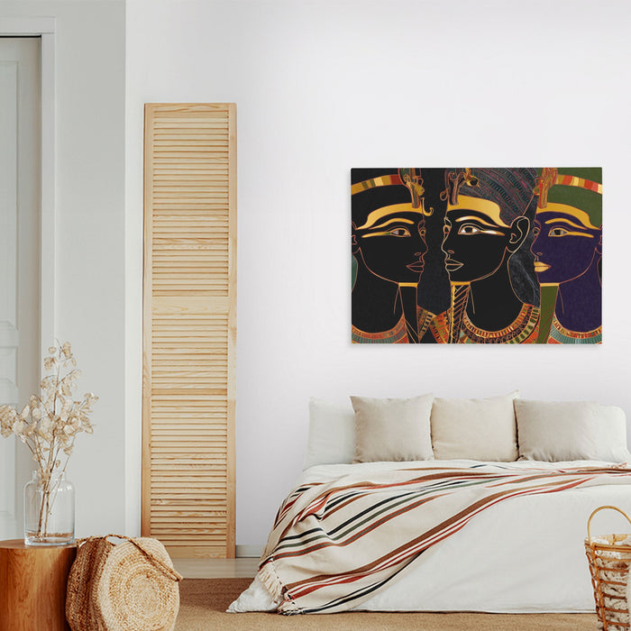 Pharaohs of Eternal Gold - Luxury Wall Art