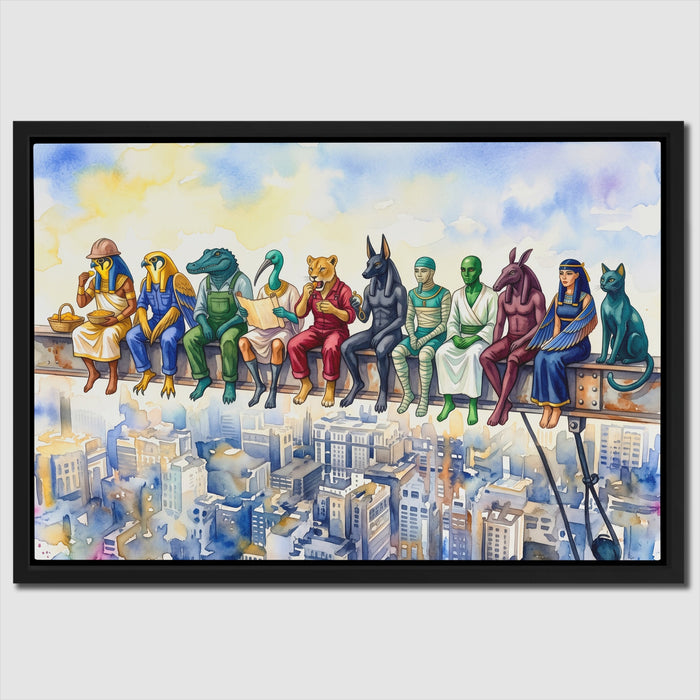 Pharaohs' Skyline Break canvas wall art