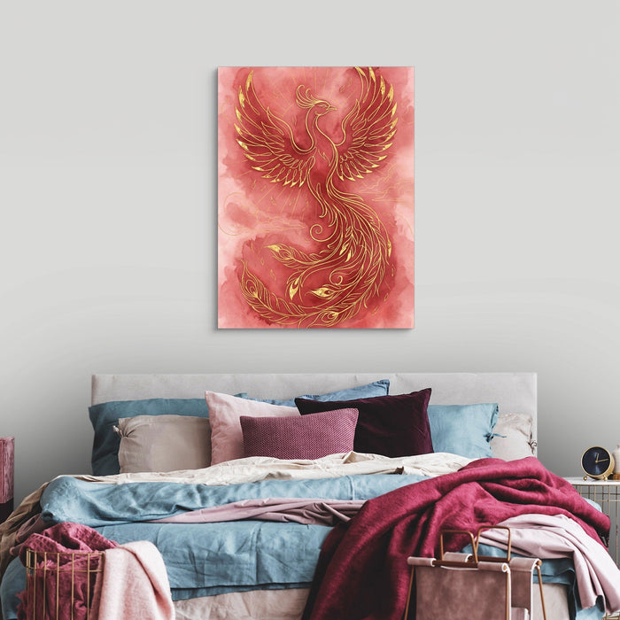 Phoenix Ascendant Burst - Luxury Wall Art