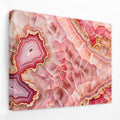 Pink Mineral Mosaic - Crystal Canvas Wall Art