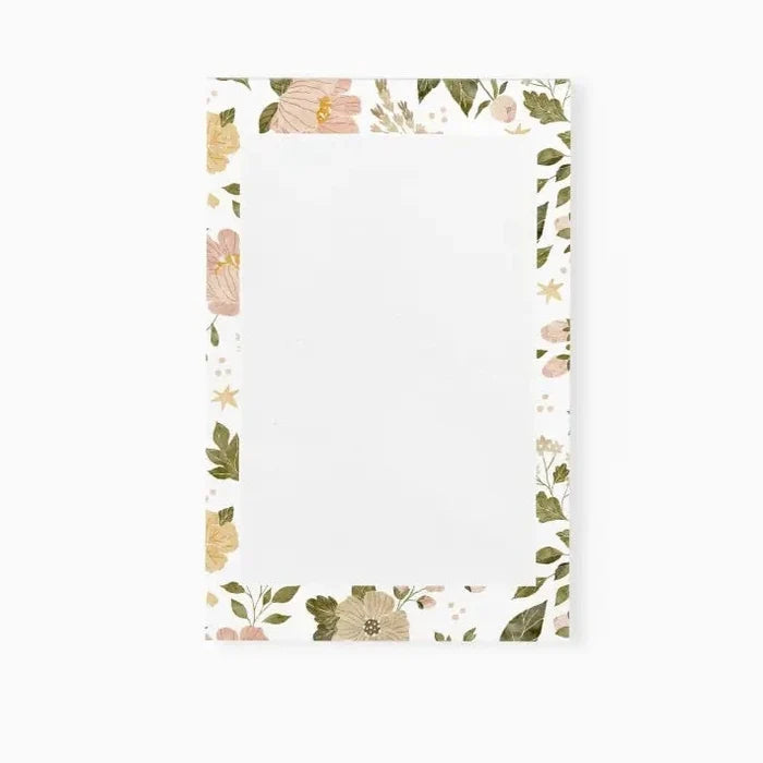 Pink Flowers Notepad - Premium Paper & Party Supplies > Paper > Stationery > Notepads from Sugar and Spice Invitations - Just $14! Shop now at Sugar and Spice Paper