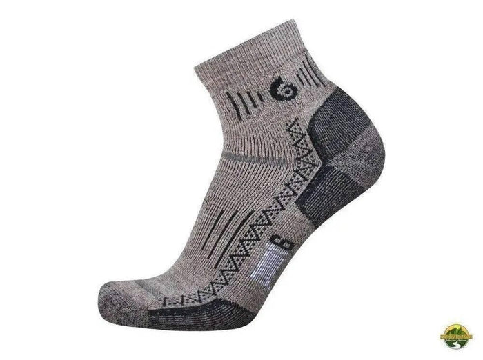 POINT6 AT HIKING TECH MEDIUM MINI CREW SOCK - TAUPE - NORTH RIVER OUTDOORS