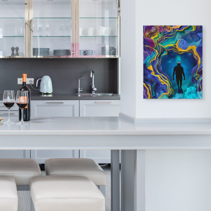 Portal's Teal Depths - Luxury Wall Art