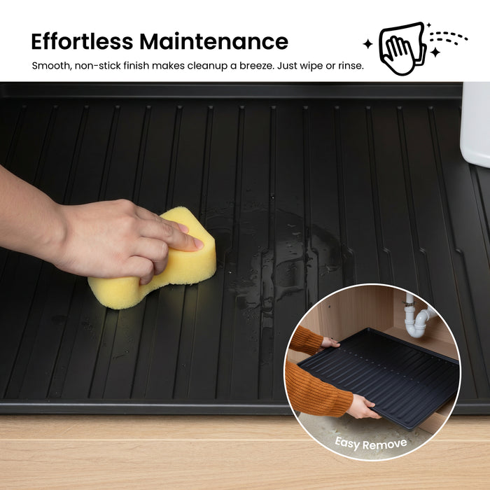 Premium Waterproof Under Sink Mat – 28" × 22" - USM-2822MB