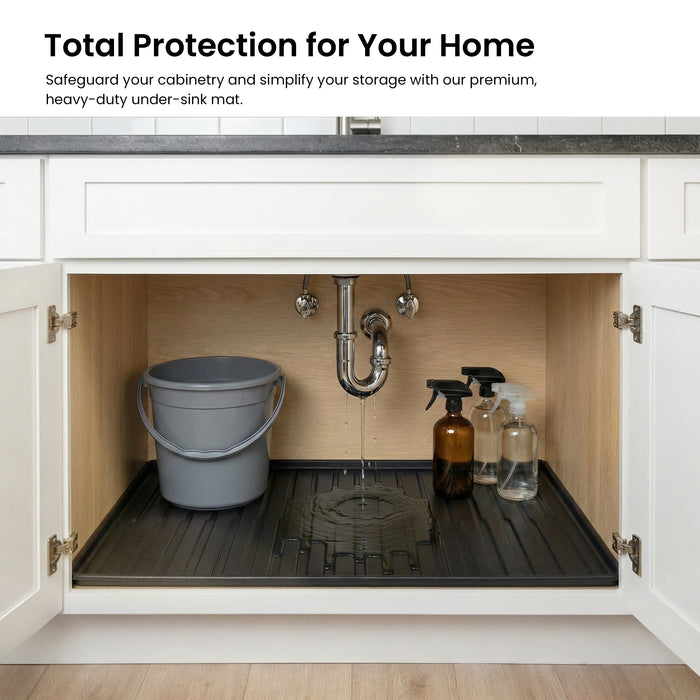 Premium Waterproof Under Sink Mat – 34" × 22" - USM-3422MB