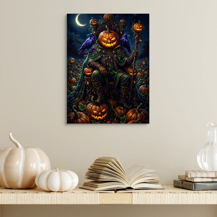 Pumpkin King Enthroned - Luxury Wall Art