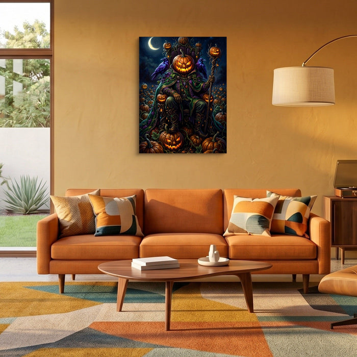 Pumpkin King Enthroned - Luxury Wall Art
