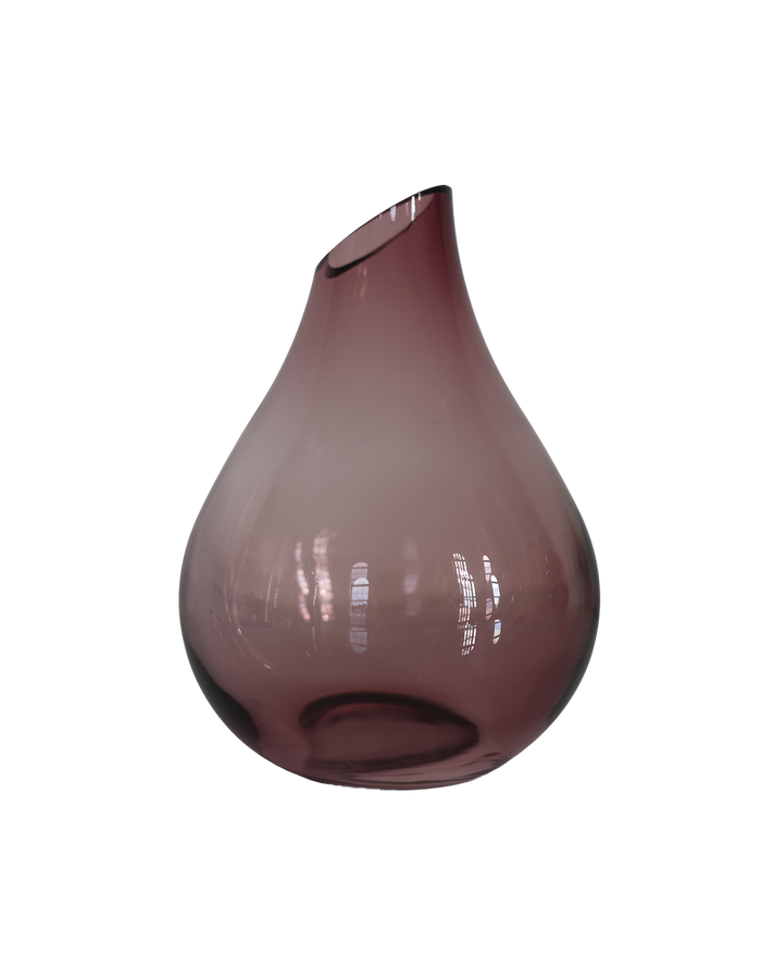 Purple Tear Glass Vase Purple