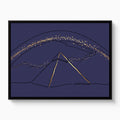 Pyramid Golden Starlight — pyramid golden starlight white studio framed black