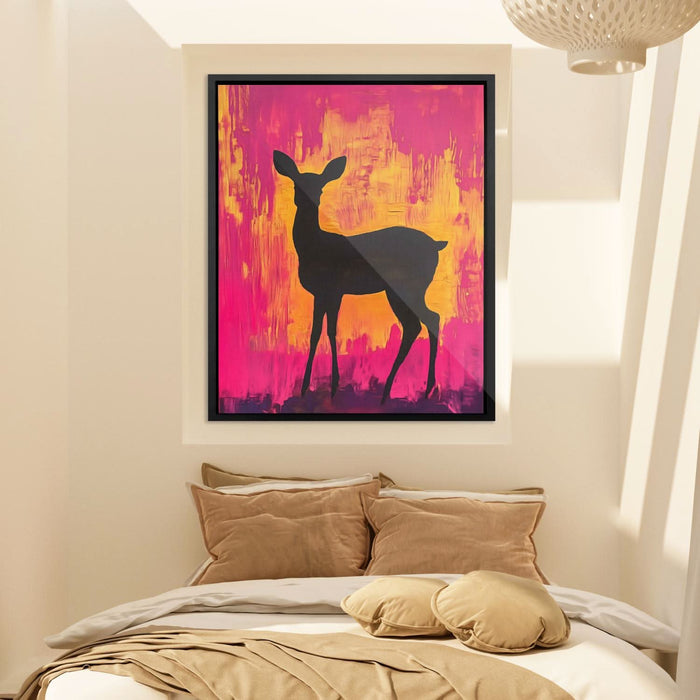 Quiet Meadow Watch - Wall Art in Black Frame