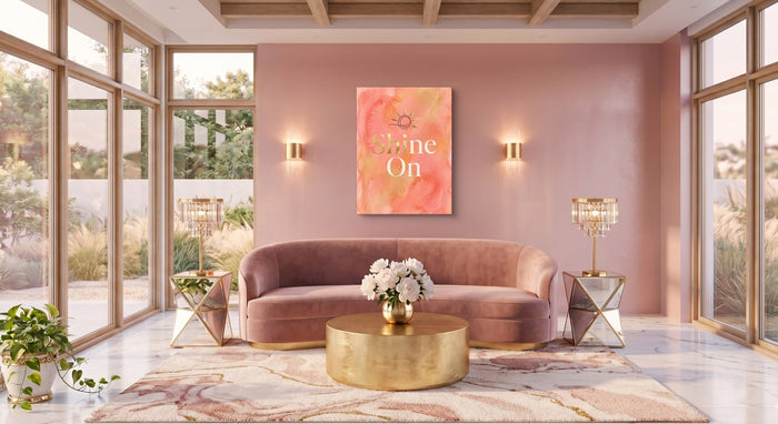 Quote Shine On - Luxury Wall Art