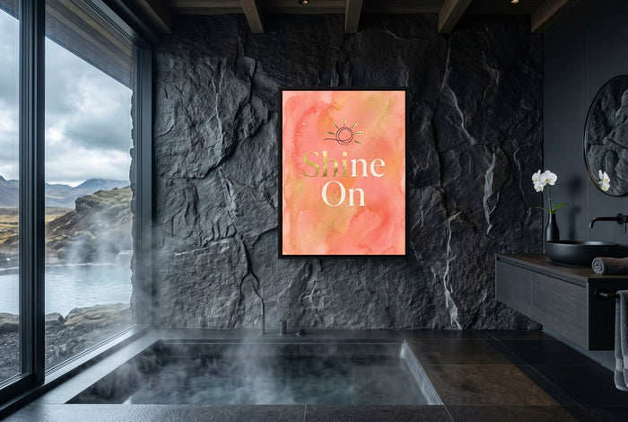 Quote Shine On - Luxury Wall Art