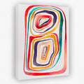 Rainbow Abstraction - Circles Canvas Wall Art