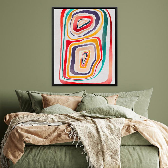 Rainbow Abstraction - Spiral Canvas Print