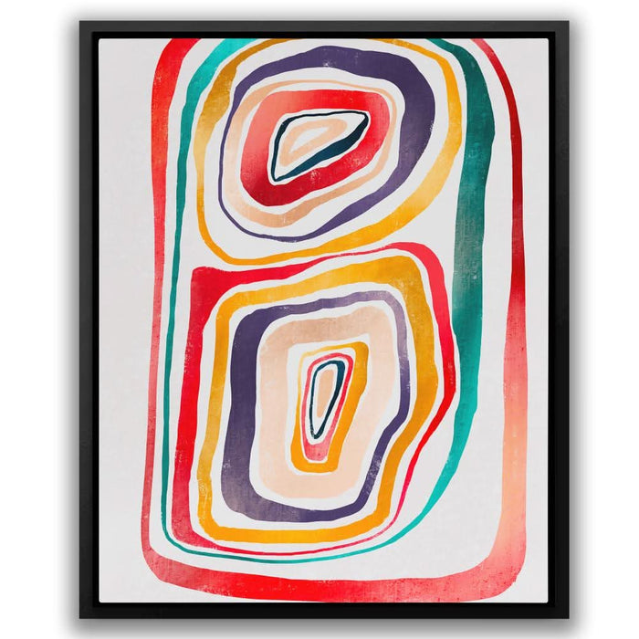 Rainbow Abstraction - Circles Art
