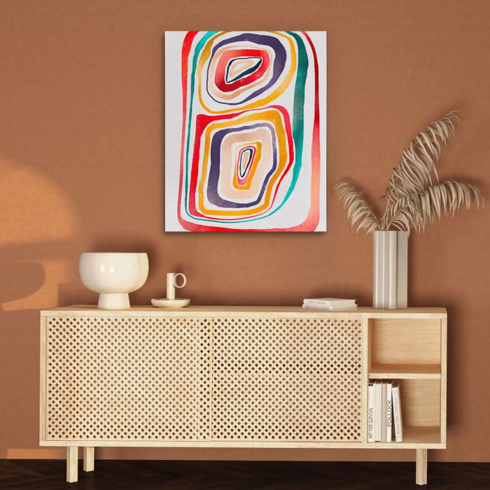 Rainbow Abstraction - Large Abstract Canvas Print