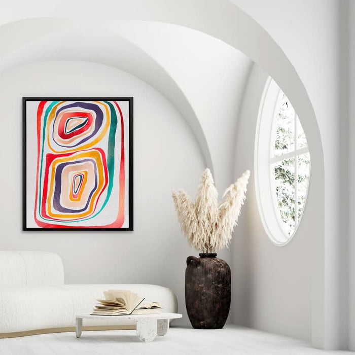 Rainbow Abstraction - Framed Art Print
