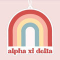 Rainbow Air Fresheners - Alpha Xi Delta