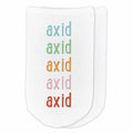Rainbow No-Show Socks - Alpha Xi Delta