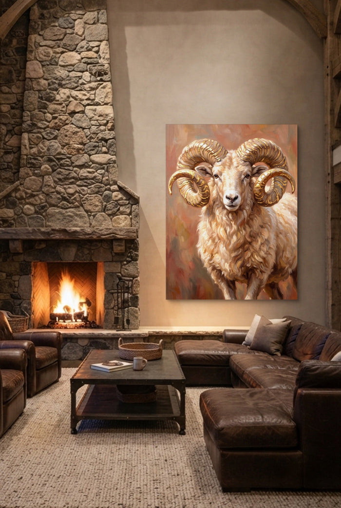 Ram Of The Badlands - Luxury Wall Art