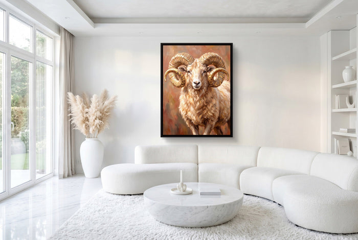 Ram Of The Badlands - Luxury Wall Art