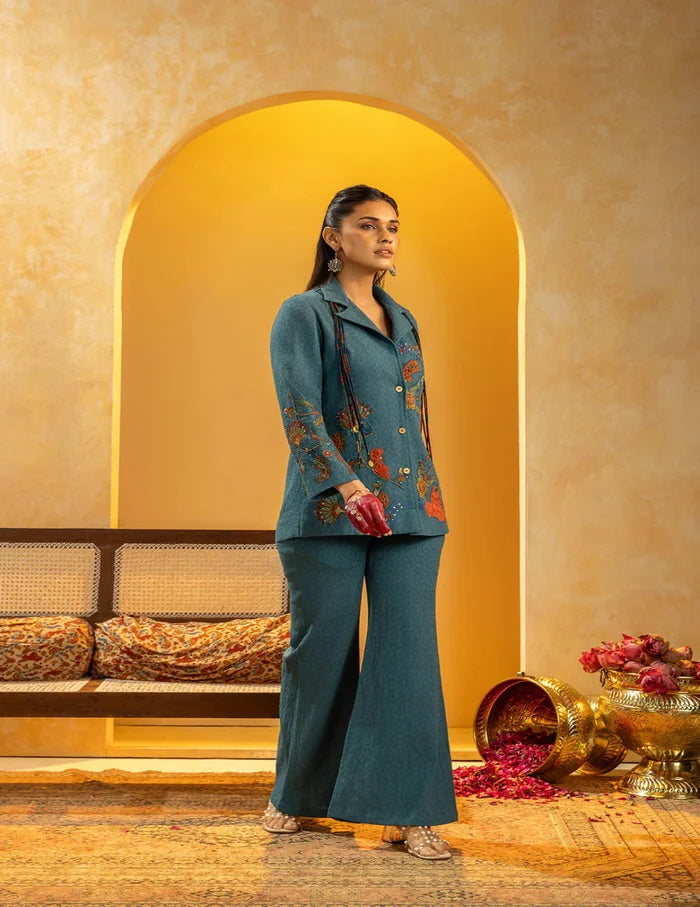 Rangtara Appliqued Blazer Set