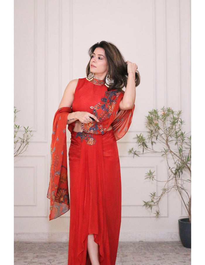 Rangtara Appliqued Saree