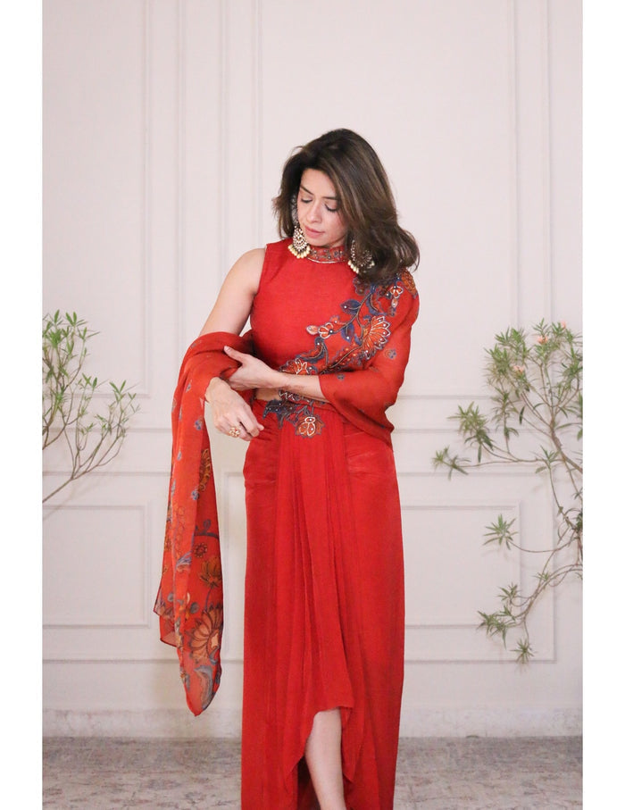 Rangtara Appliqued Saree