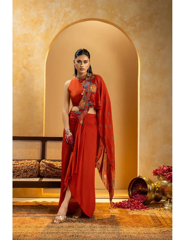 Rangtara Appliqued Saree
