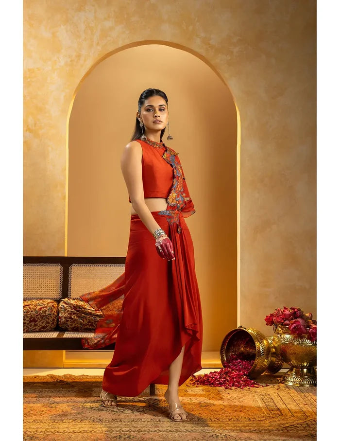 Rangtara Appliqued Saree