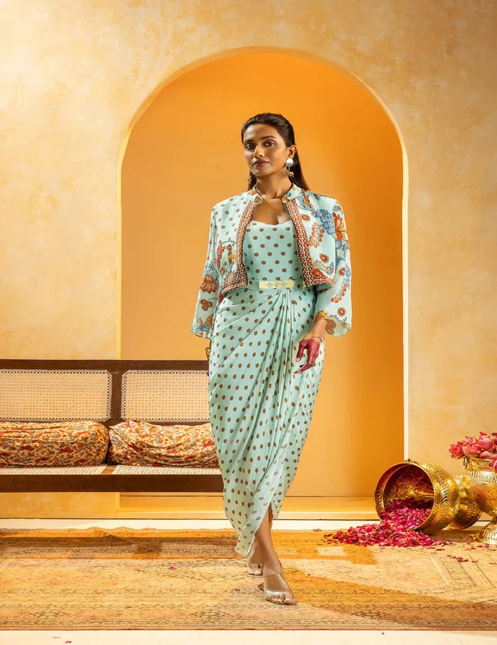 Rangtara Drape Dress Set