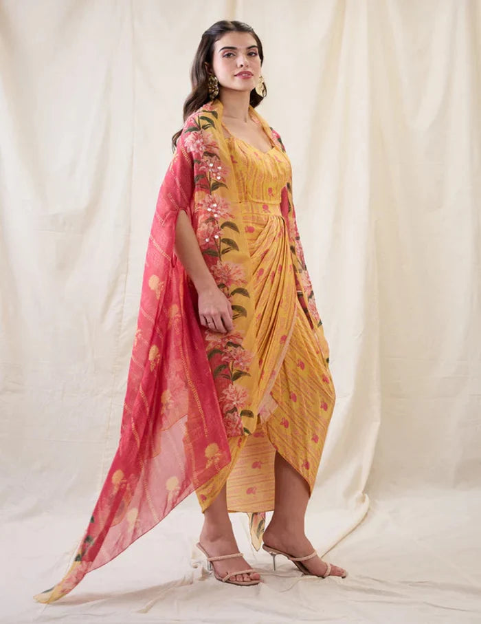 Ravya drape dress