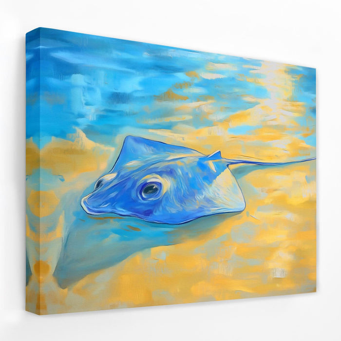 Ray of the Shallows - Beach House Canvas Wall Art