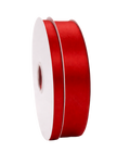 Red Double Faced Satin Ribbon - 100 Yards 0.5"