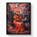 Red Panda Tea Time - Luxury Wall Art
