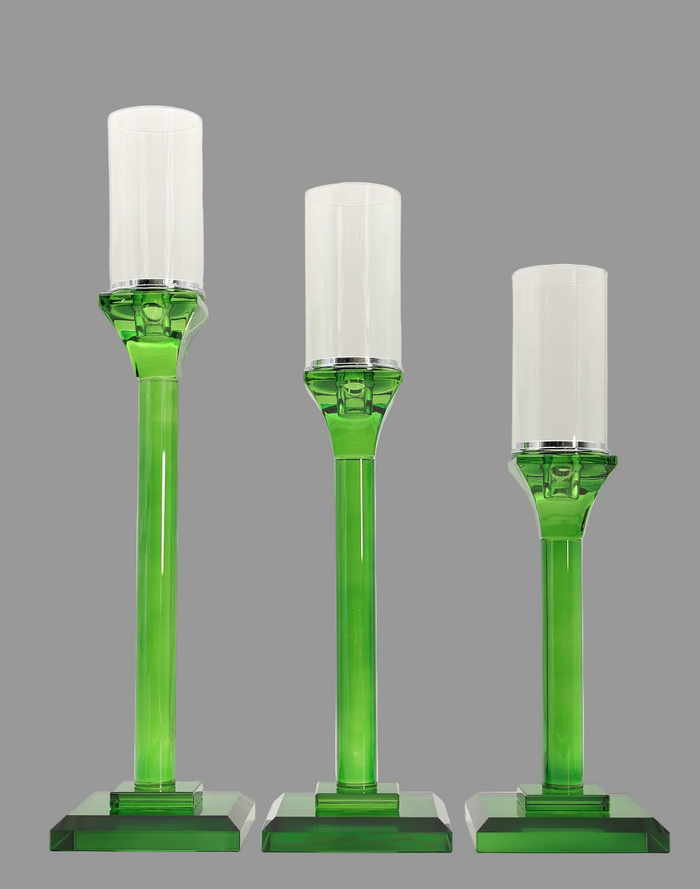 Regal Candle Holder Small Green