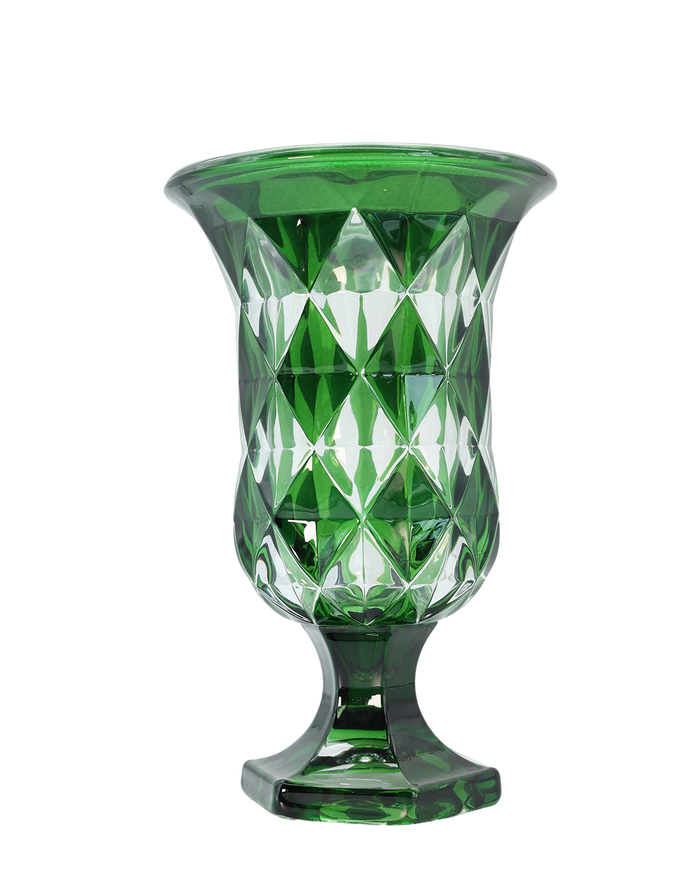 Regal Emerald Crysal Vase