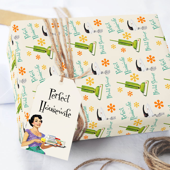 Retro Perfect Housewife Wrapping Paper