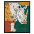 Rhino Color Field canvas wall art