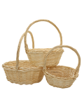 Round Woven Basket Trio