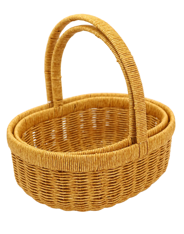 Rovo Round Woven Basket Duo