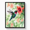Ruby-Throat's Pause - Luxury Wall Art