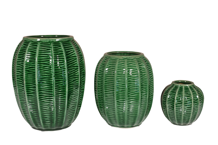 Saba Green Glazed Ceramic | Available in 3 Sizes